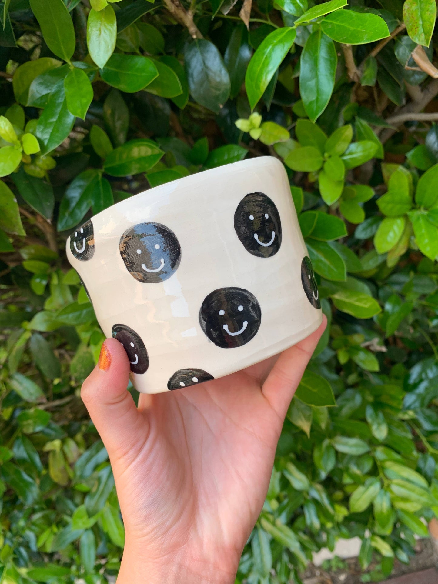 Black and white Moody Planter 4in - Tampa Home & Garden Store