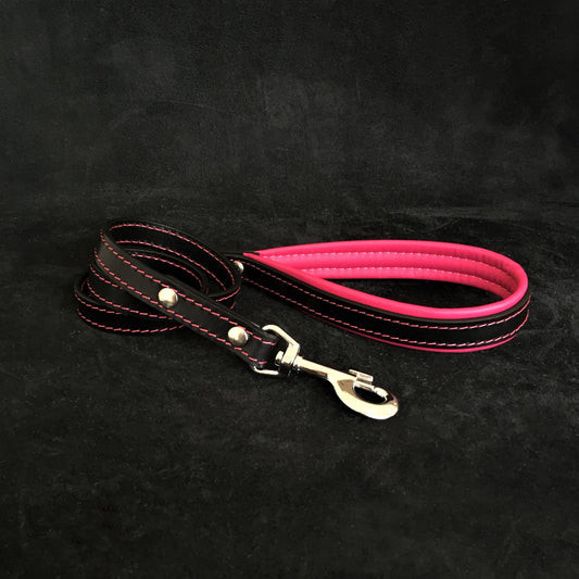 Black leather leash - Tampa Home & Garden Store