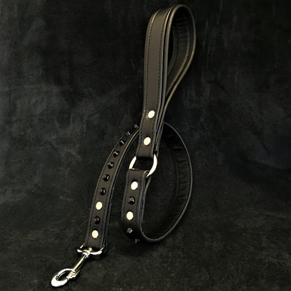 Black studded leash - Tampa Home & Garden Store