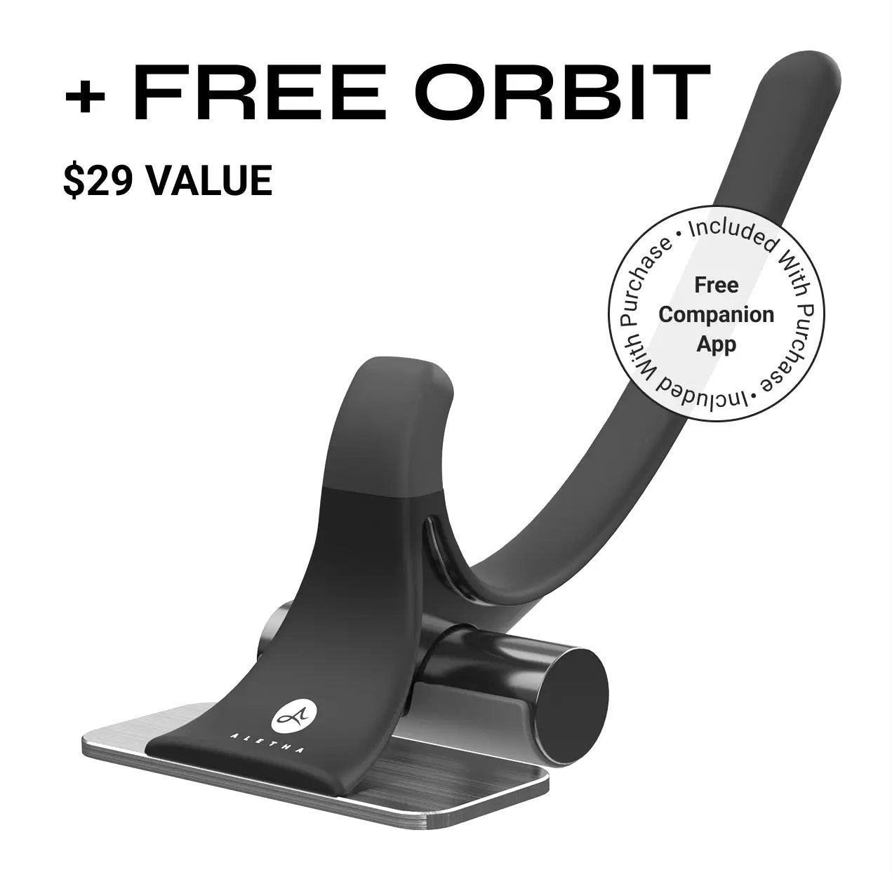 Hip Hook System muscle release tool by Aletha Health in black with curved handle and metal base on Tampa Home & Garden Store