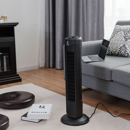 Ventilador de torre oscilante sin aspas Fantask 35W 28 pulgadas silencioso - Negro