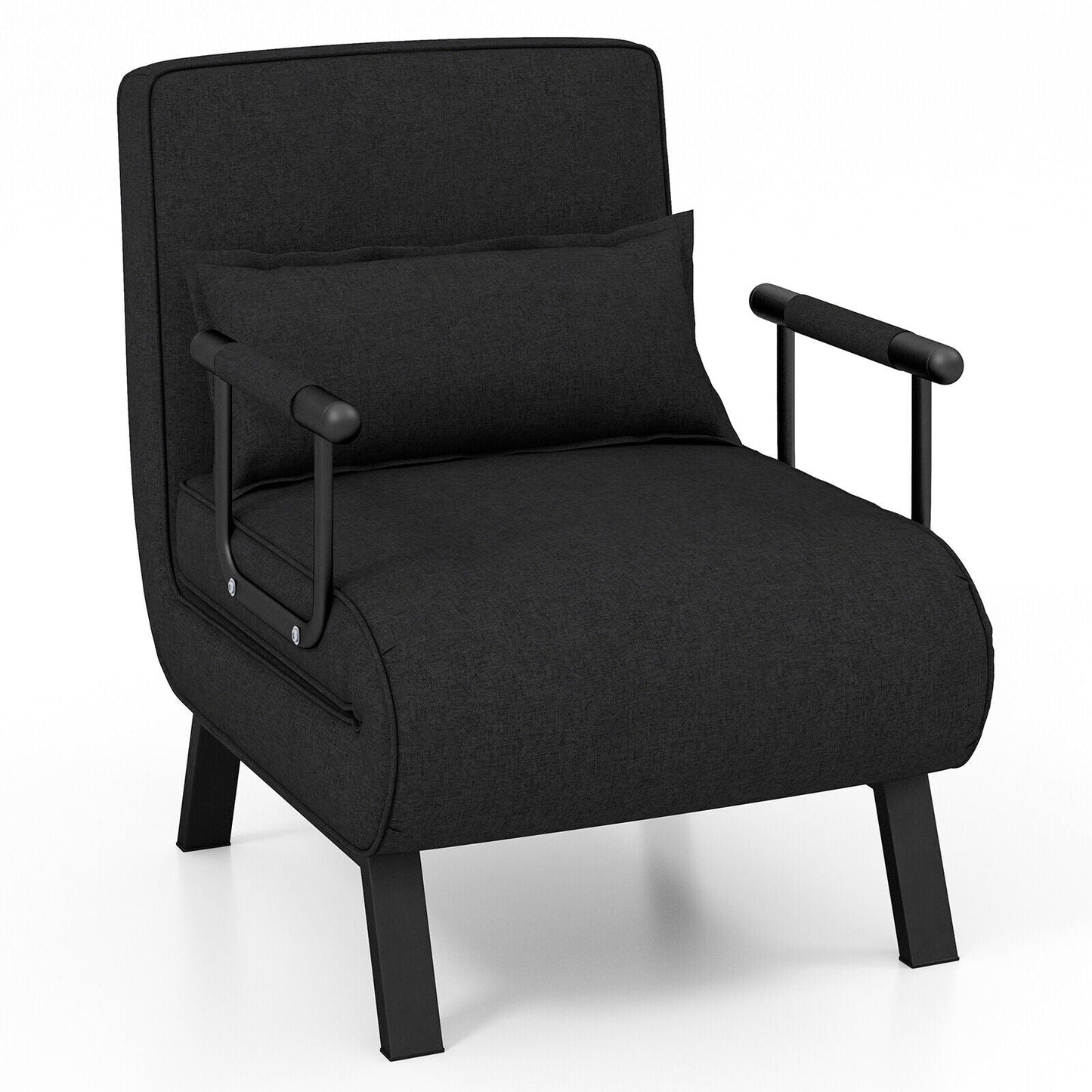 Sillón reclinable convertible 6 posiciones con almohada y sofá cama - Azul