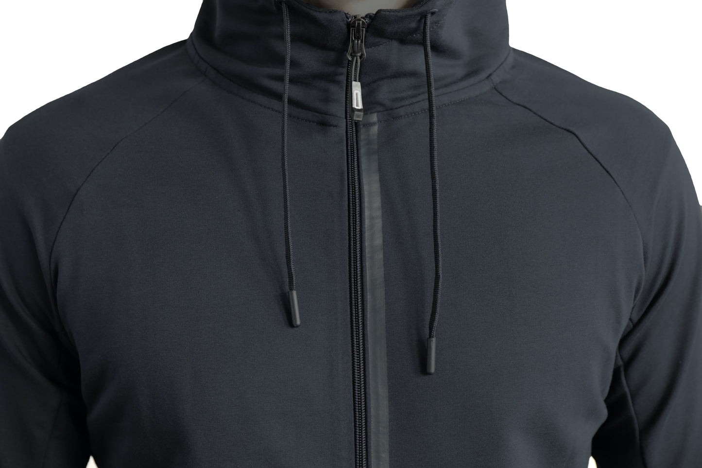 All-Day Comfort Hooded Sweatshirt Slim Fit men's hoodie in dark navy with front zipper on Tampa Home & Garden Store