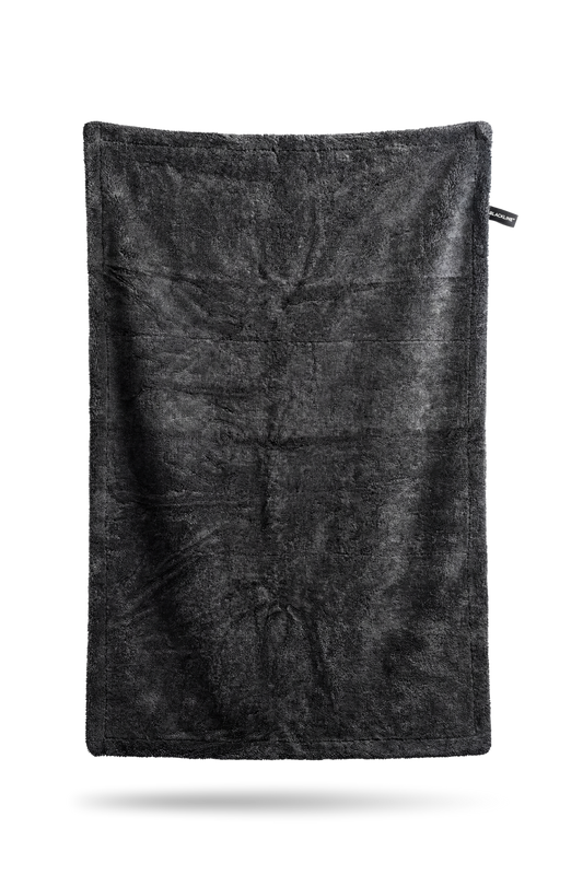 BLACKLINE Twisted-Loop Drying Towel black plush microfiber for car wash solutions on Tampa Home & Garden Store