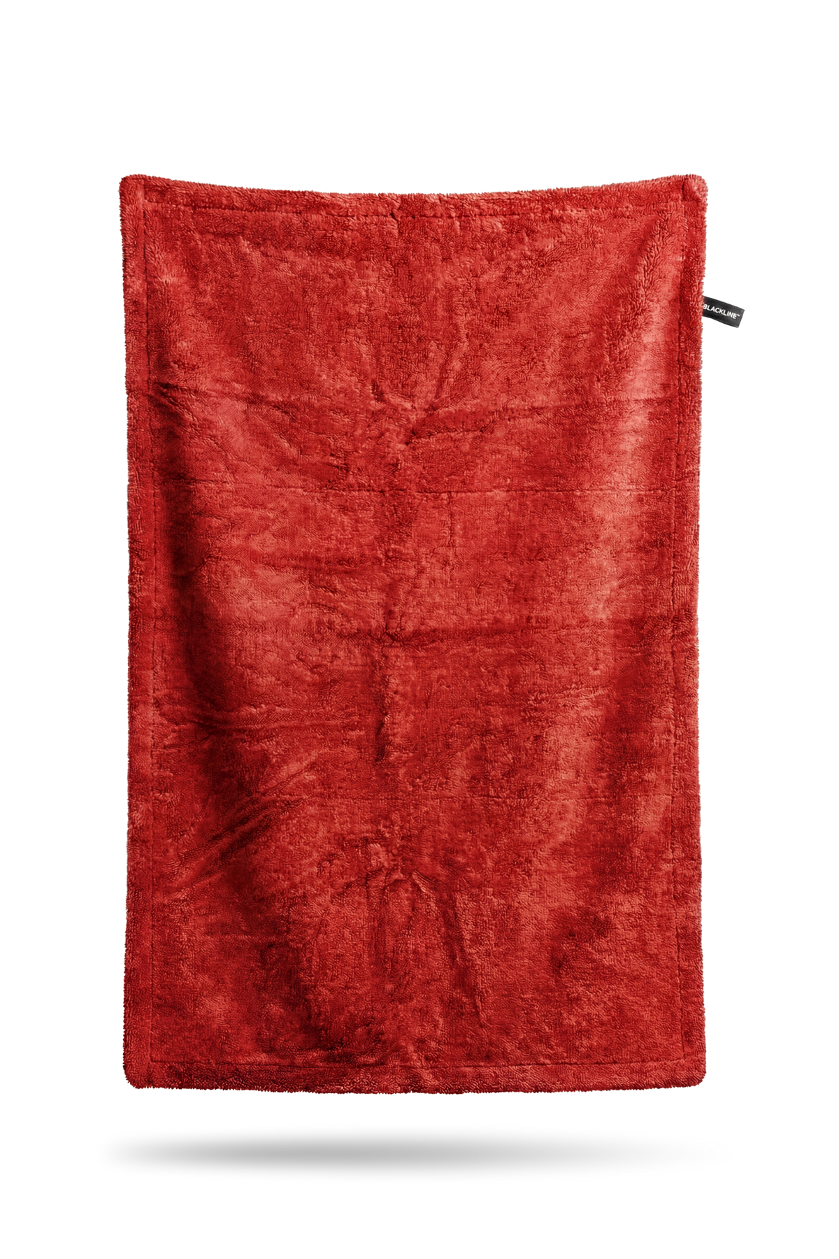 Drying towel, red twisted-loop texture, Blackline Car Care brand on Tampa Home & Garden Store
