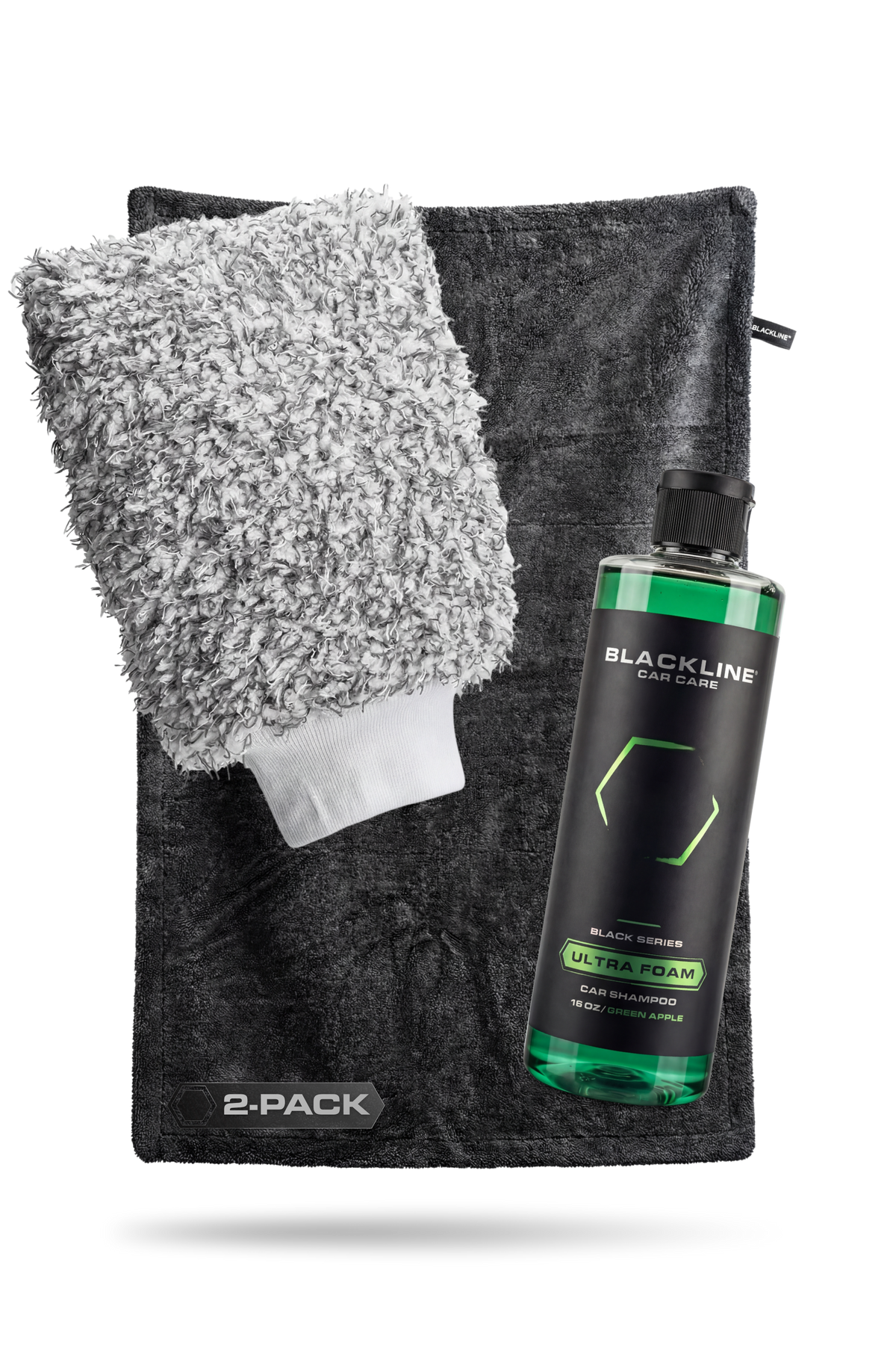 BLACKLINE twisted-loop drying towel 2-pack with gray plush on Tampa Home & Garden Store