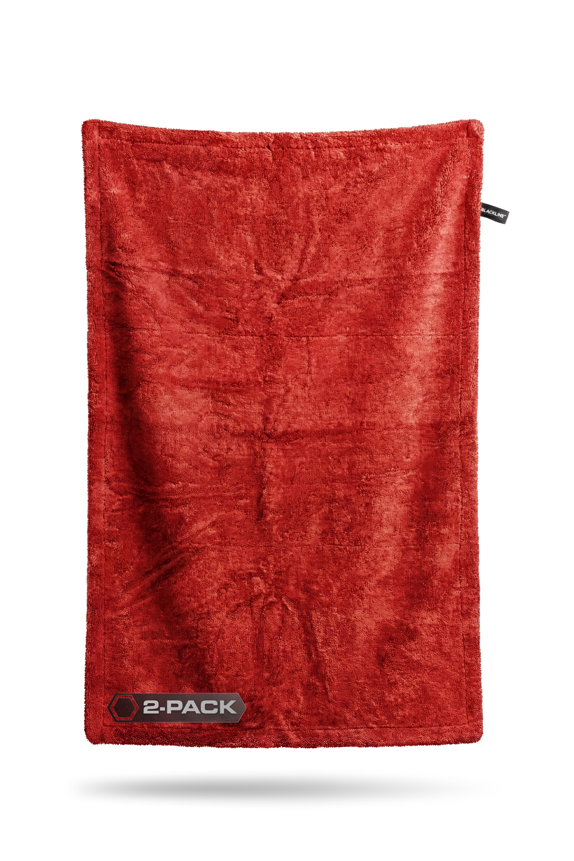 BLACKLINE Twisted-Loop Drying Towel red 2-pack for car wash solutions on Tampa Home & Garden Store