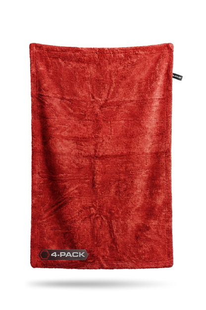 BLACKLINE Twisted-Loop Drying Towel red microfiber car wash towel, 4-pack, Blackline Car Care on Tampa Home & Garden Store