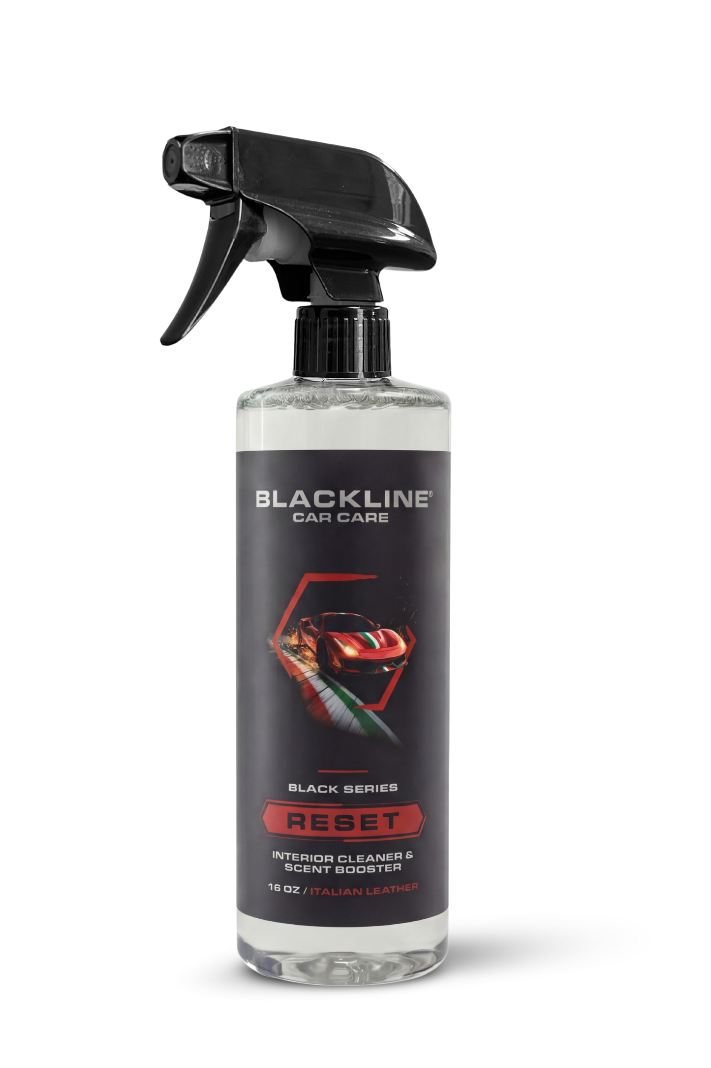 Blackline RESET interior cleaner & scent booster spray bottle, 16 oz Italian Leather on Tampa Home & Garden Store