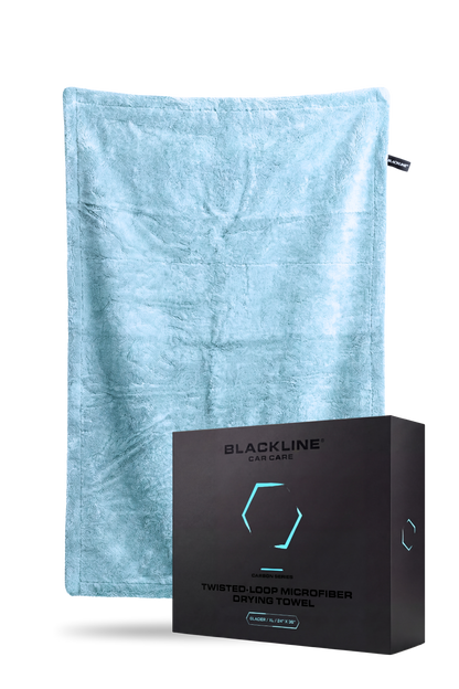 Blackline Twisted-Loop Microfiber Drying Towel Glacier blue, XL 24x36 with Blackline Car Care box on Tampa Home & Garden Store