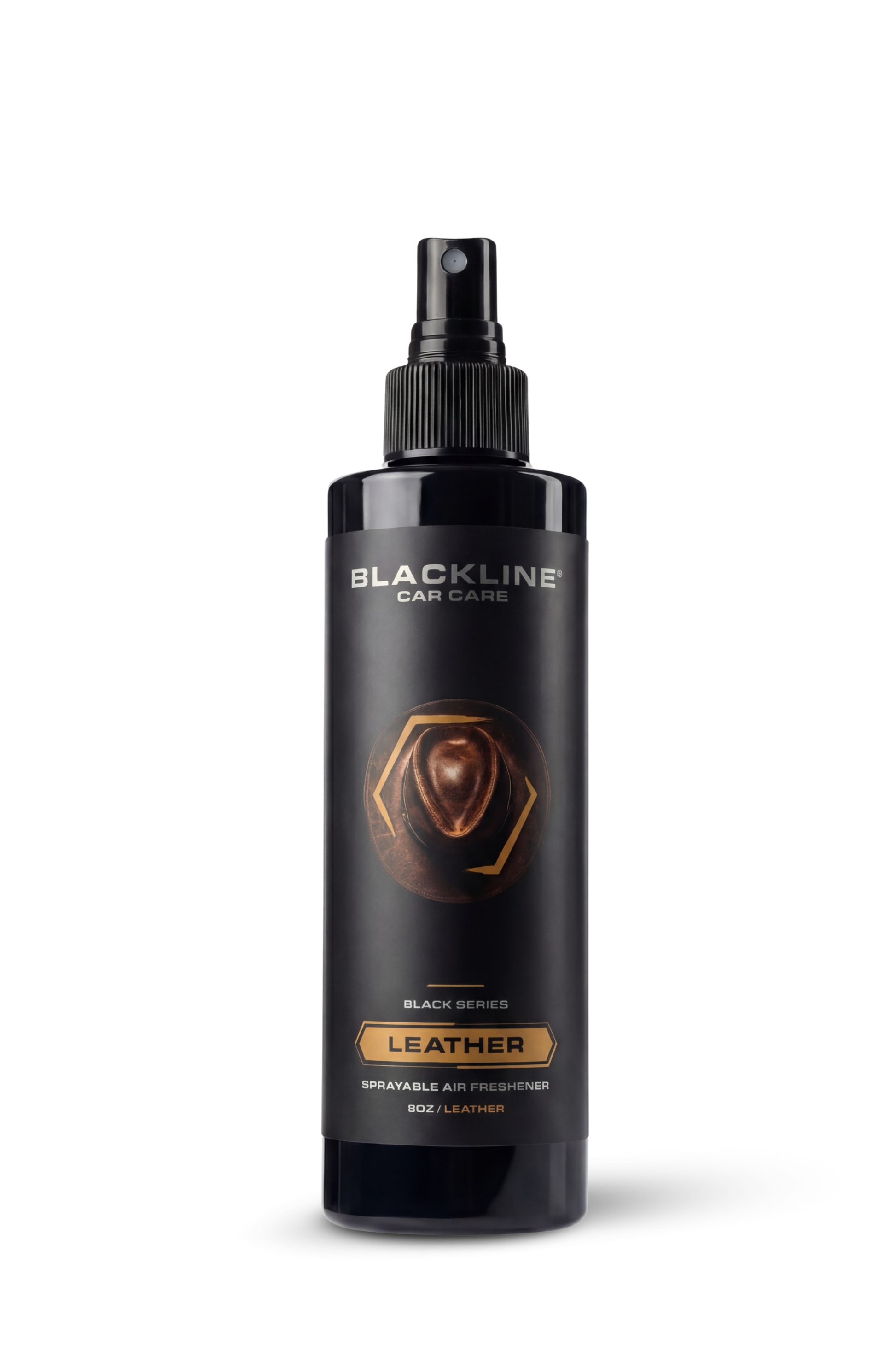 BLACKLINE Car Care Leather 8oz sprayable air freshener for vehicles on Tampa Home & Garden Store