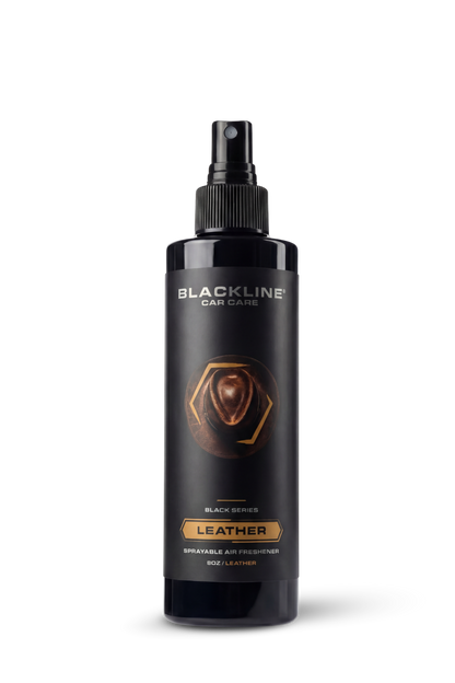 BLACKLINE Car Care Leather 8oz sprayable air freshener for vehicles on Tampa Home & Garden Store
