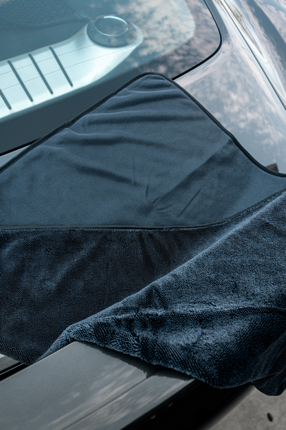 Blackline Car Care Slim Twisted-Loop Drying Towel in dark blue microfiber on Tampa Home & Garden Store