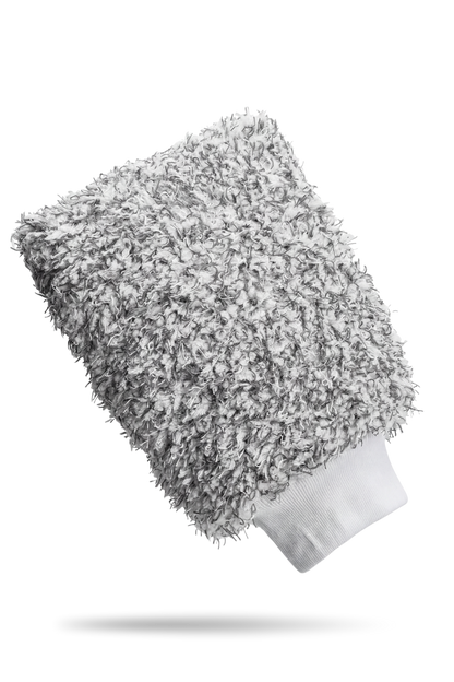 BLACKLINE® MICROFIBER WASH MITT gray fluffy microfiber mitt for vehicle cleaning on Tampa Home & Garden Store