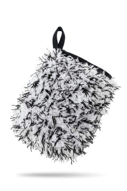 Blackline Microfiber Wheel Mitt, black and white microfiber pile for wheels on Tampa Home & Garden Store
