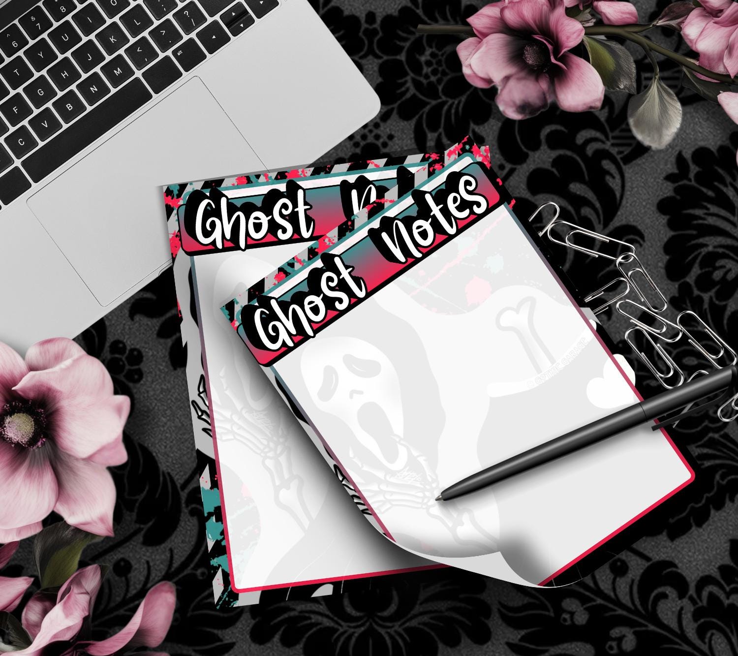 Blank Ghost Notes Tear-Off Notepad – 50 Sheets of Spooky Cute Stationery for Horror Fans & Hauntingly Organized Lists - Tampa Home & Garden Store