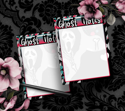Blank Ghost Notes Tear-Off Notepad – 50 Sheets of Spooky Cute Stationery for Horror Fans & Hauntingly Organized Lists - Tampa Home & Garden Store