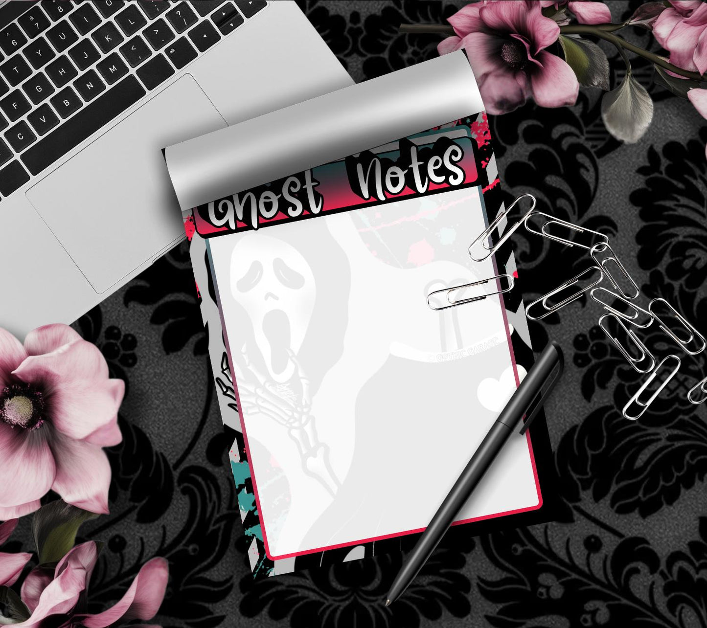 Blank Ghost Notes Tear-Off Notepad – 50 Sheets of Spooky Cute Stationery for Horror Fans & Hauntingly Organized Lists - Tampa Home & Garden Store