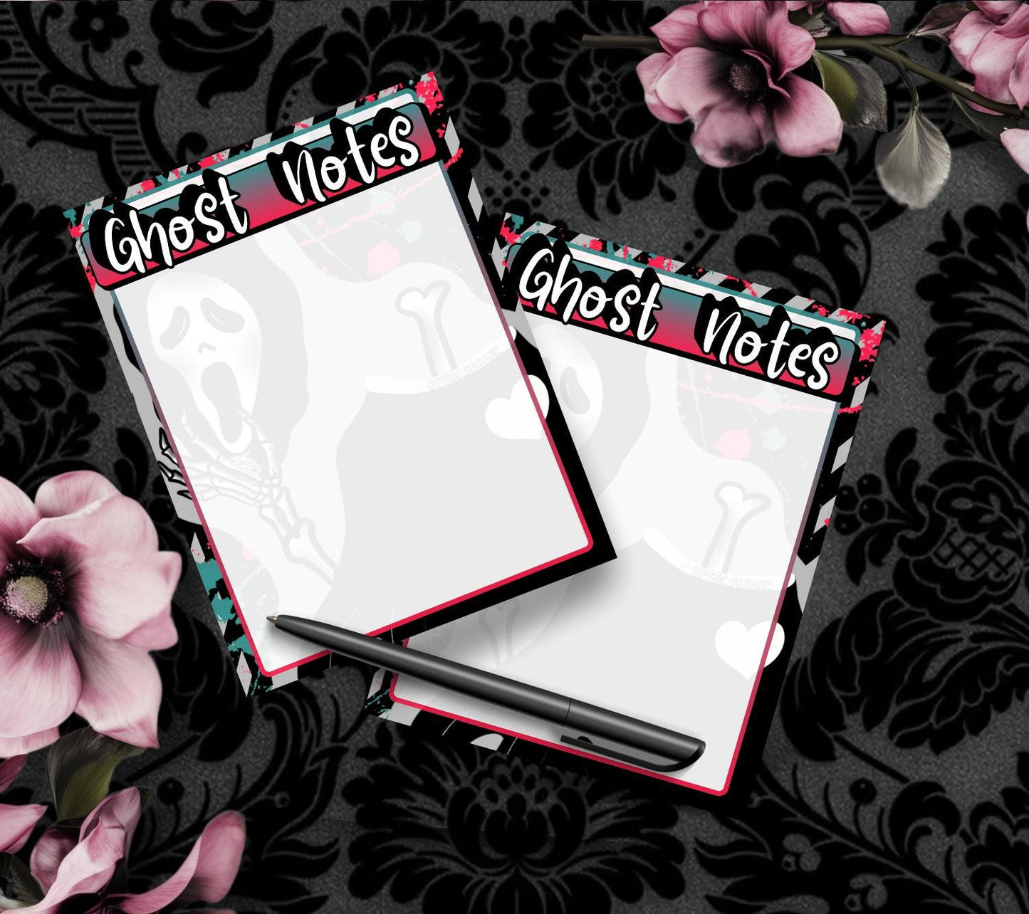 Blank Ghost Notes Tear-Off Notepad – 50 Sheets of Spooky Cute Stationery for Horror Fans & Hauntingly Organized Lists - Tampa Home & Garden Store