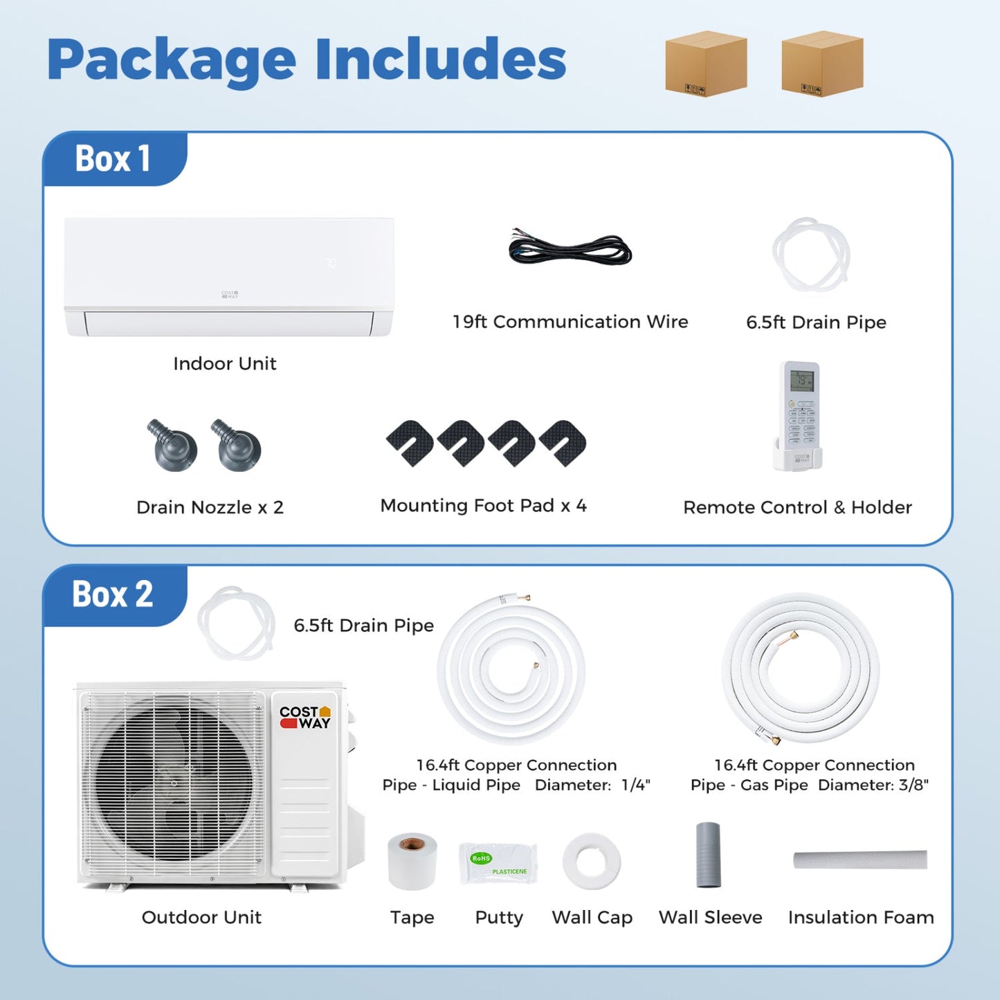 Blast Pro 9000 BTU WiFi Mini Split with Heater