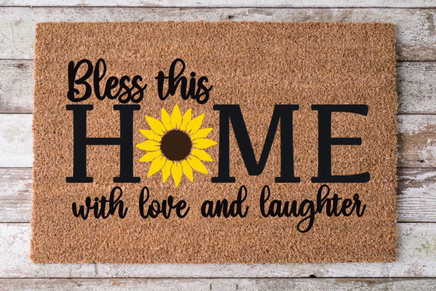 Bless This Home - Door Mat - 30x18" Coir Door Mat - DECOE-CM-041 - Tampa Home & Garden Store