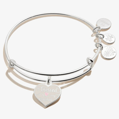 Blessed Mama Charm Bangle for Moms with Love