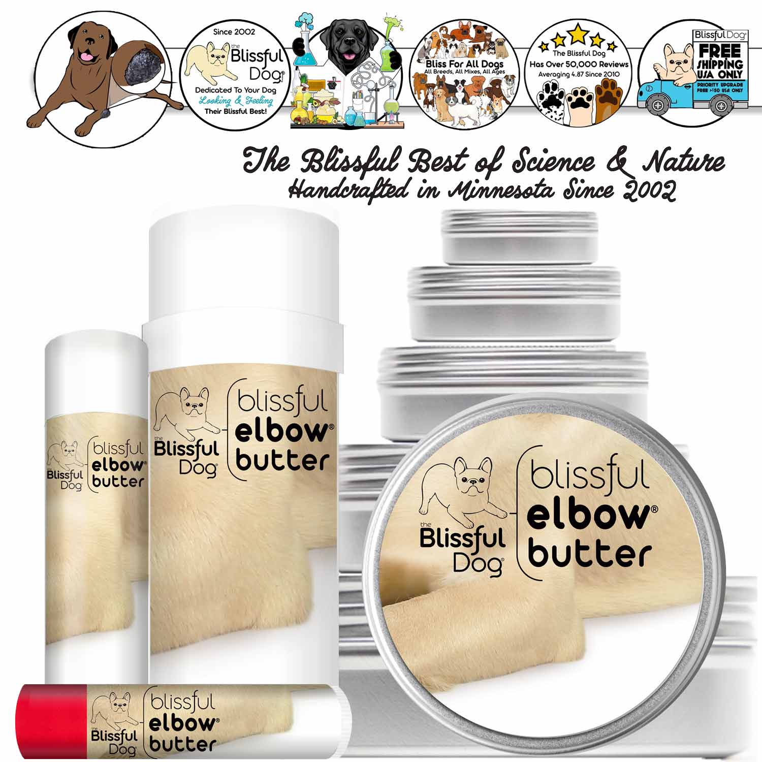 Blissful Elbow® Butter Conditions Your Dog's Elbow Calluses - Tampa Home & Garden Store