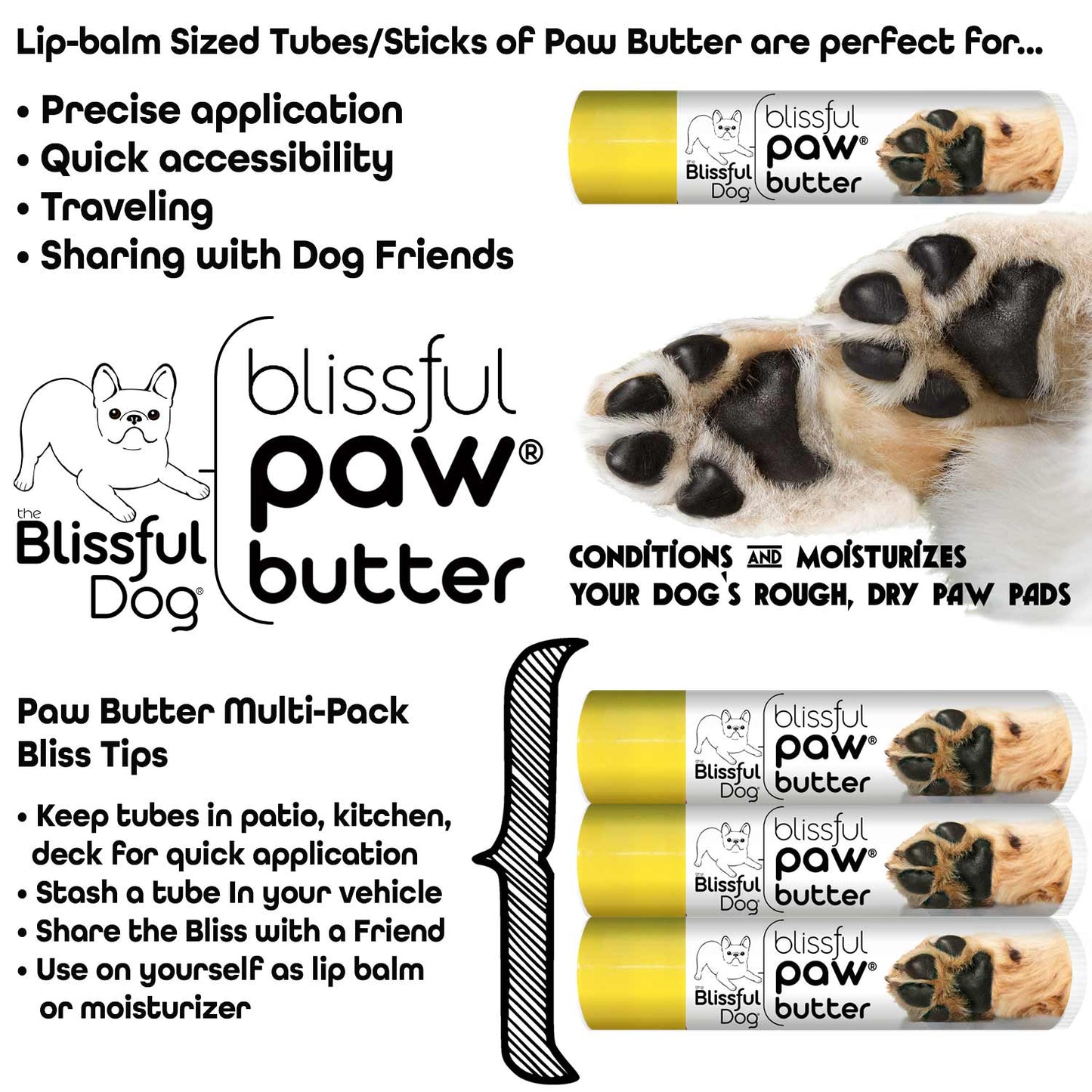 Blissful Paw® Butter Moisturizes Rough, Dry Paw Pads - Tampa Home & Garden Store