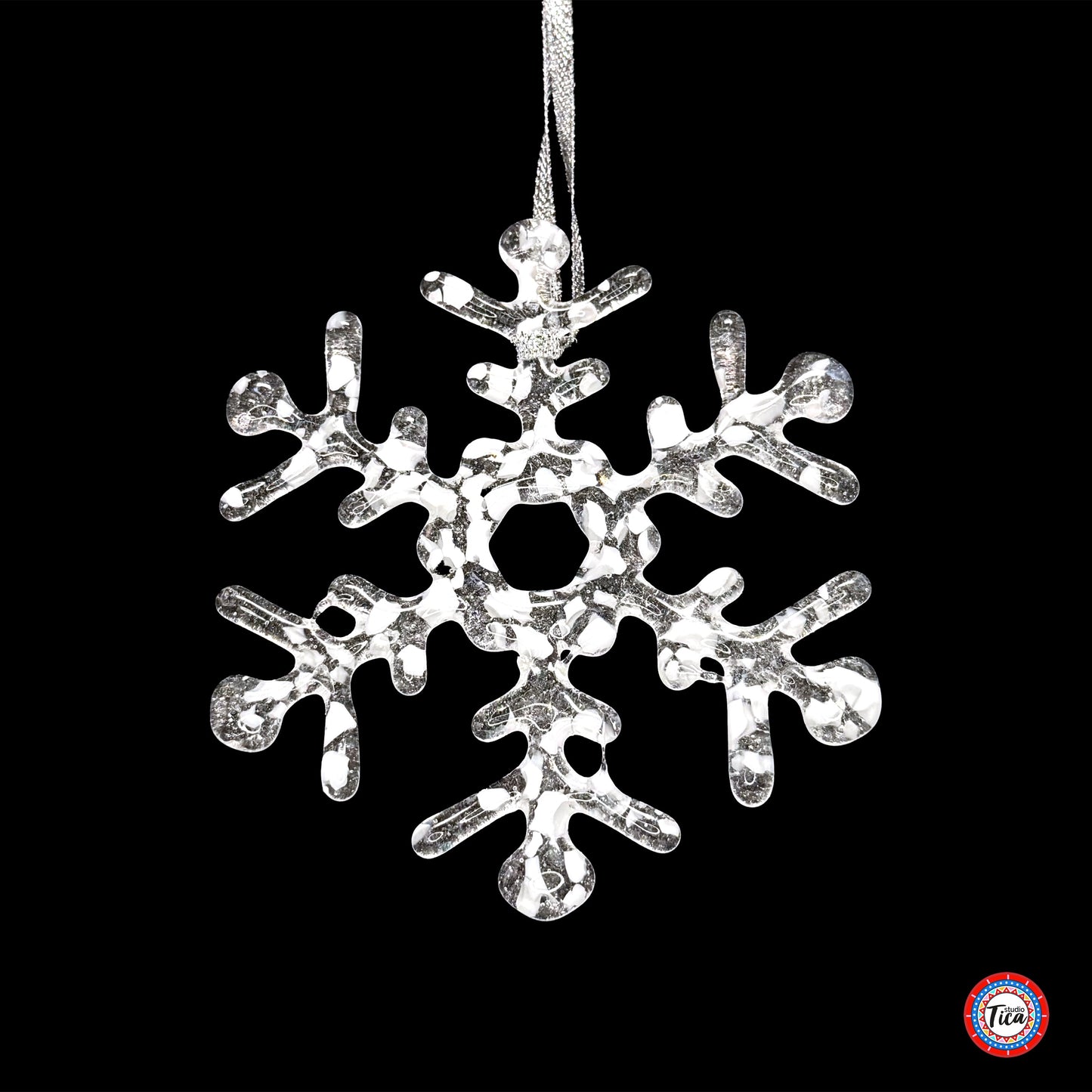 Copos de nieve de cristal hechos a mano - La ventisca - por studioTica