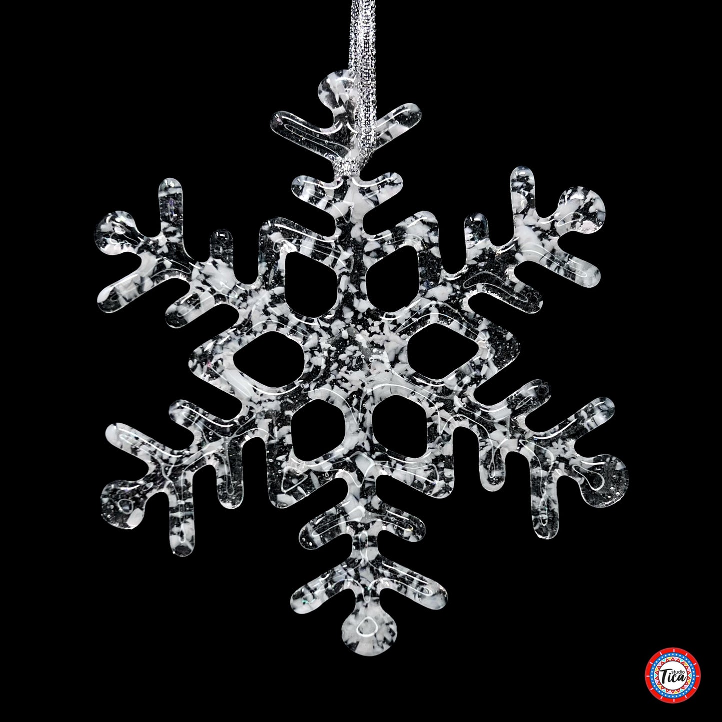 Copos de nieve de cristal hechos a mano - La ventisca - por studioTica