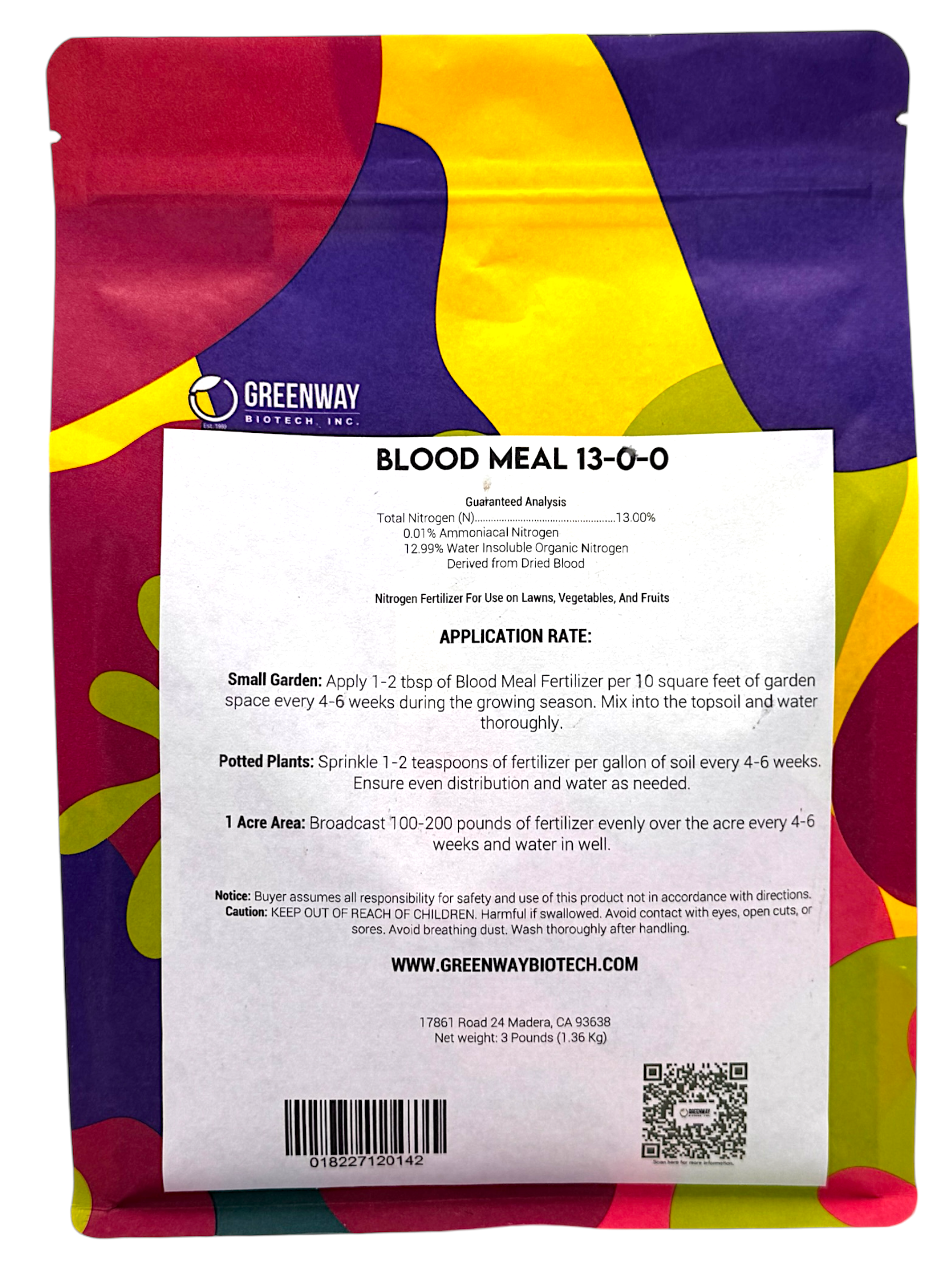 Blood Meal Fertilizer 13-0-0 | Organic - Tampa Home & Garden Store