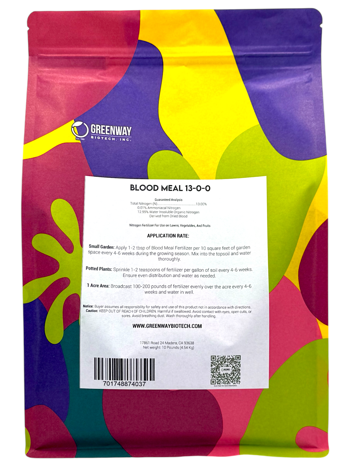 Blood Meal Fertilizer 13-0-0 | Organic - Tampa Home & Garden Store