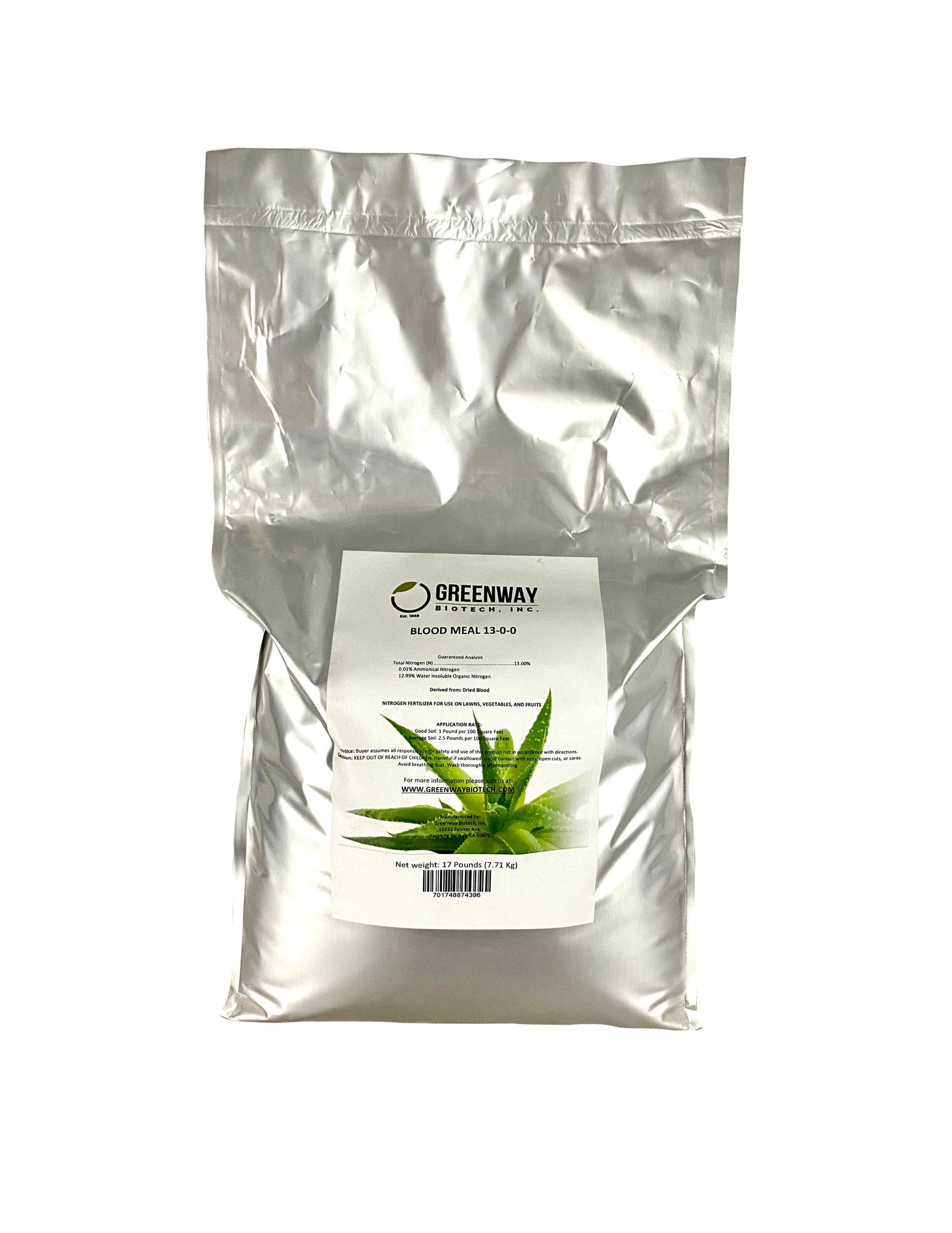 Blood Meal Fertilizer 13-0-0 | Organic - Tampa Home & Garden Store