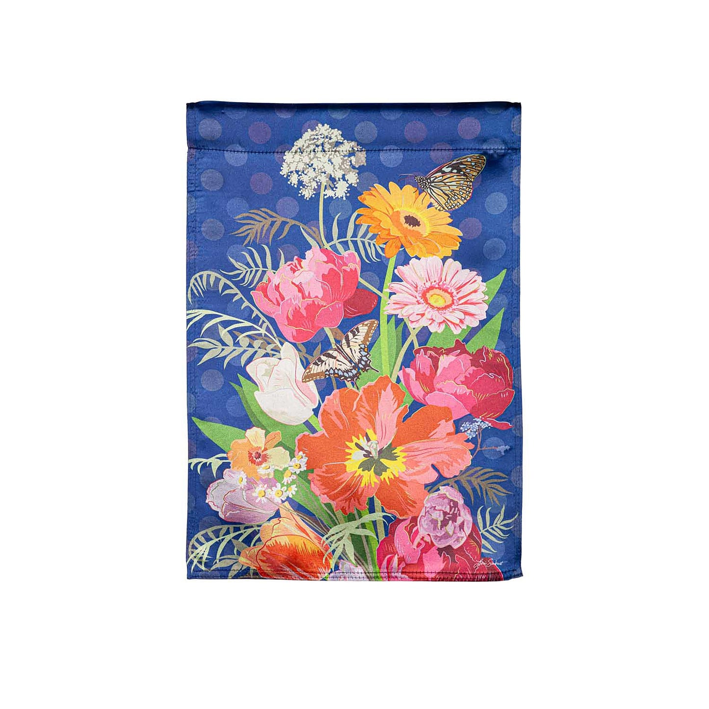 Bloom Boldly Lustre House Flag - Tampa Home & Garden Store