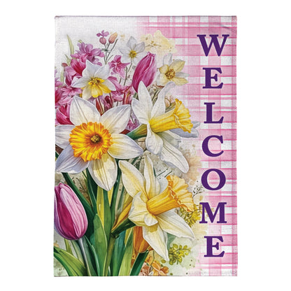 Blooming Buttercups Burlap Garden Flag - Tampa Home & Garden Store