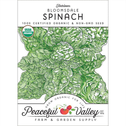 Bloomsdale Spinach Seeds (Organic) - Tampa Home & Garden Store
