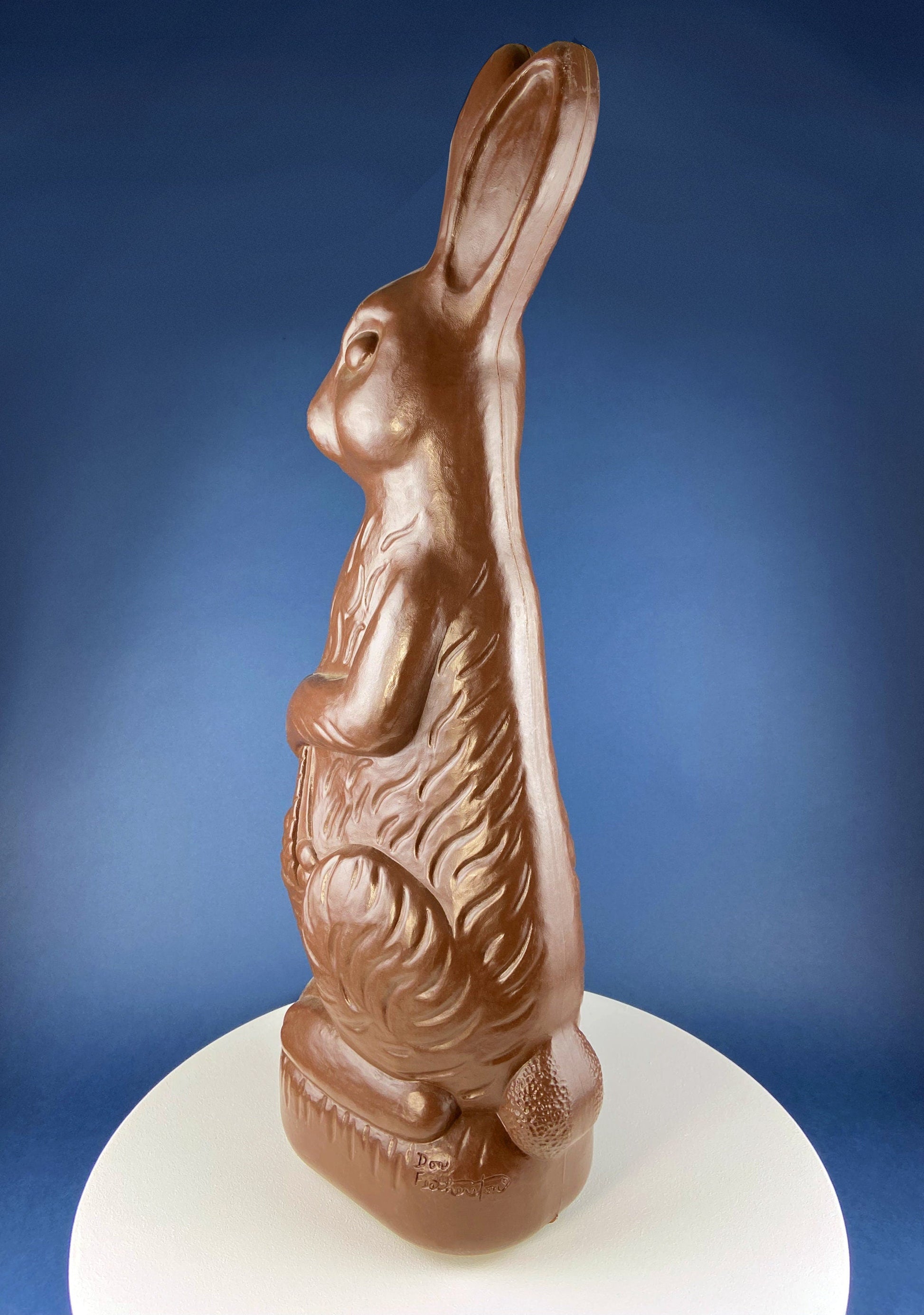 Blow Mold Huge Chocolate Bunny with Egg Basket. Inside/Outside, Easter/Spring, or Every Day Display. Home, Store, Cafe, or Bakery Decor. - Tampa Home & Garden Store