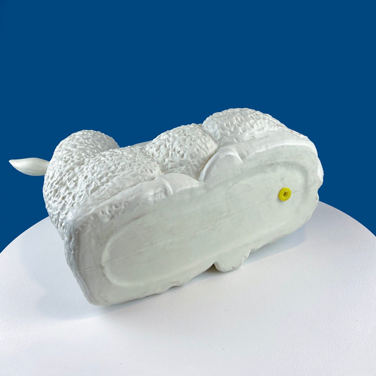 Blow Mold White Lamb Planter or Large Table Decoration. Cute Baby Sheep. Inside/Outside, Easter/Spring, Home, Retail, Cafe, Bakery Display. - Tampa Home & Garden Store