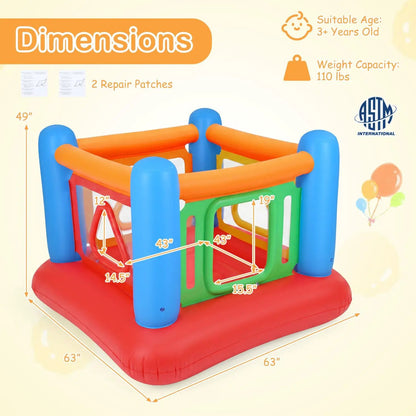 Inflatable Bounce House for Kids with Clear Sides
