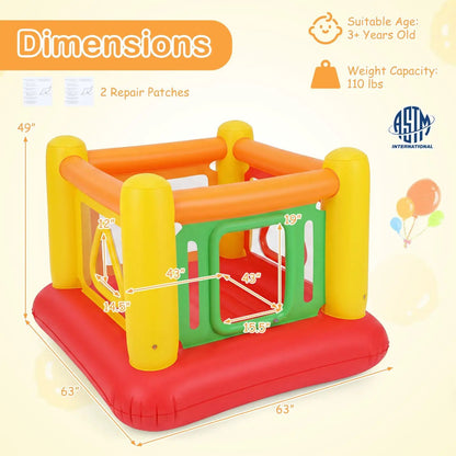 Inflatable Bounce House for Kids with Clear Sides
