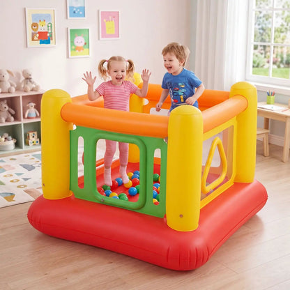 Inflatable Bounce House for Kids with Clear Sides