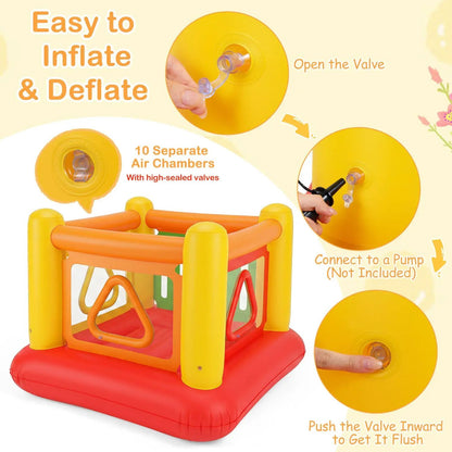 Inflatable Bounce House for Kids with Clear Sides