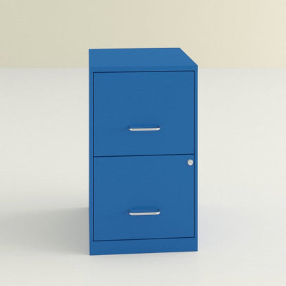 Blue Metal 2-Drawer Vertical Key Locking Heavy Duty Filing Cabinet - Tampa Home & Garden Store