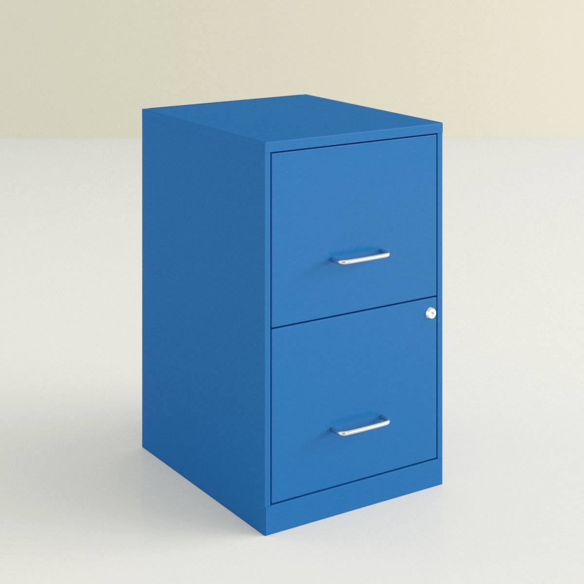 Blue Metal 2-Drawer Vertical Key Locking Heavy Duty Filing Cabinet - Tampa Home & Garden Store