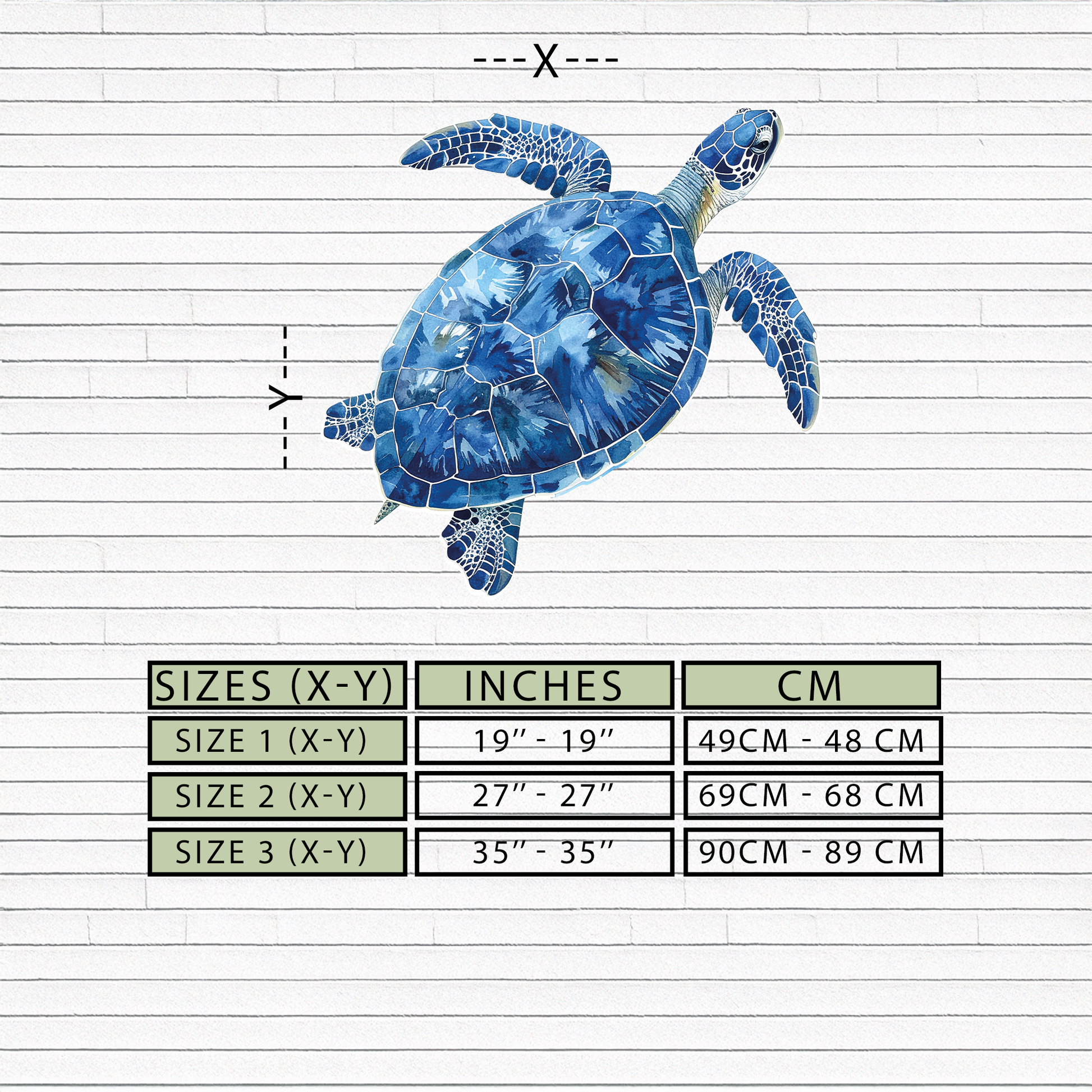 Blue Mosaic Sea Turtle Metal Wall Art – Ocean UV Decor-KAFUVM007 - Tampa Home & Garden Store