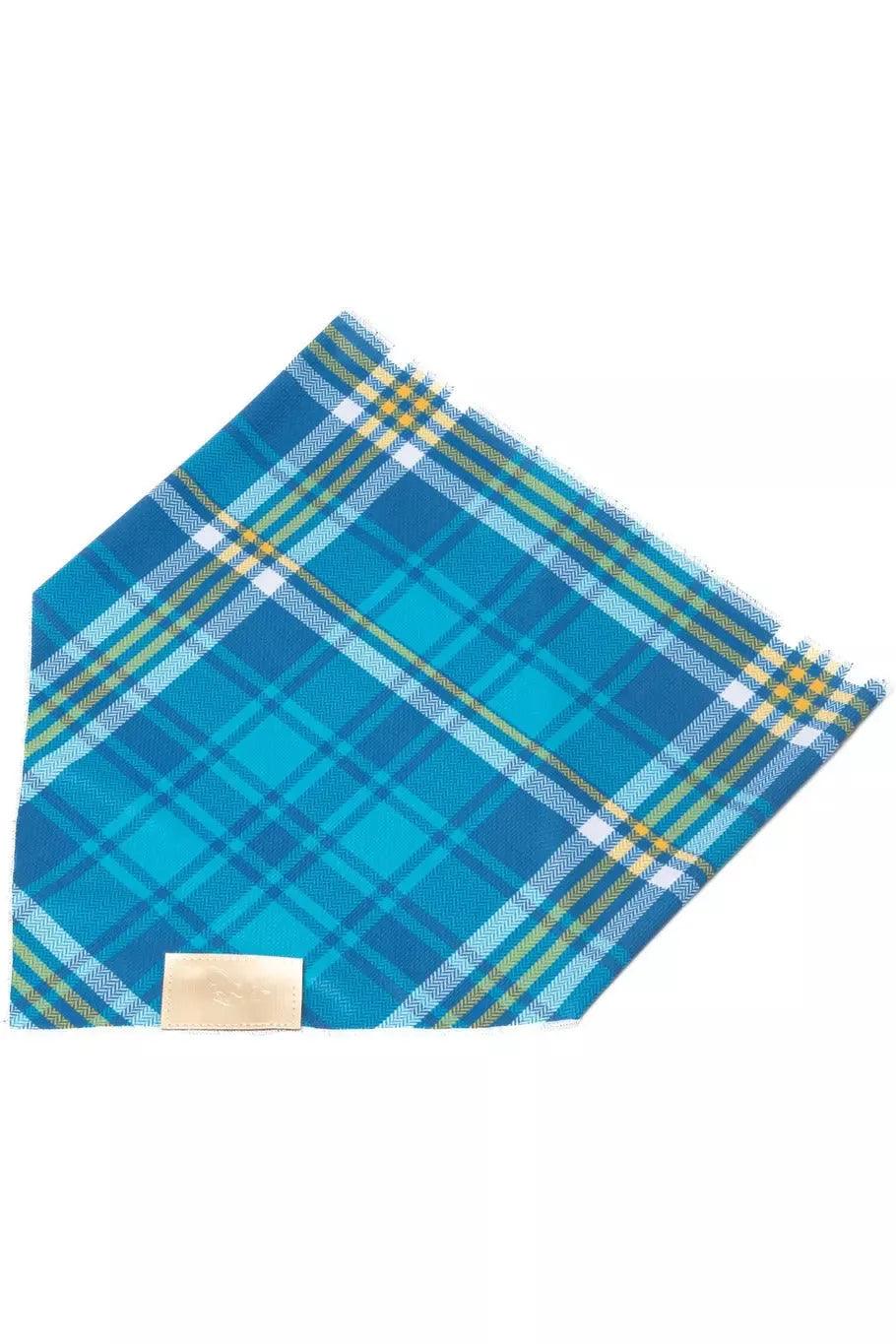 Blue Spruce Plaid Dog Bandana - Tampa Home & Garden Store
