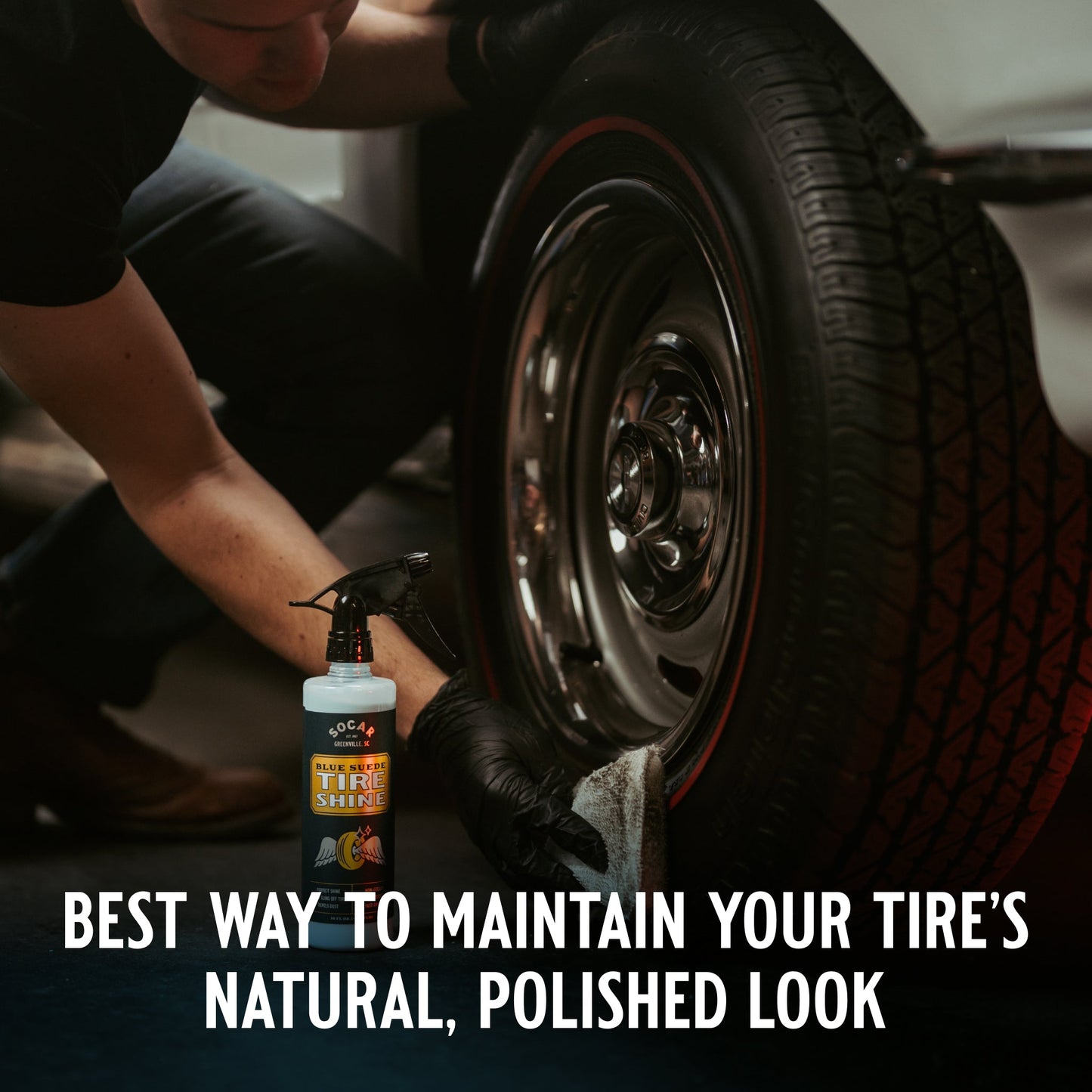 Blue Suede Tire Shine with Protect Shield Formula™ - Tampa Home & Garden Store