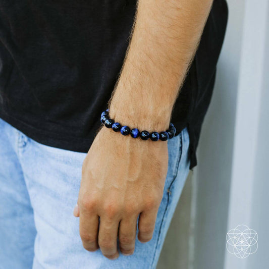 Blue Tiger’s Eye Bracelet - Tampa Home & Garden Store
