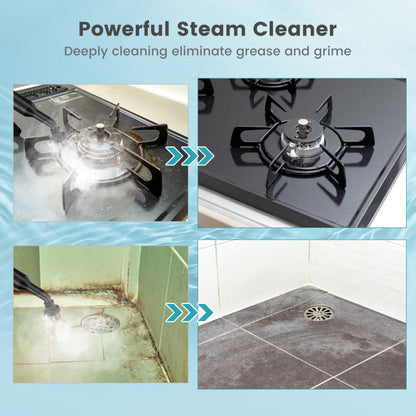 1400W Handheld Steam Cleaner with 14 Accessories & Child Lock