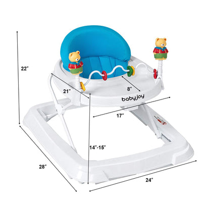 Adjustable Height Removable Folding Portable Baby Walker